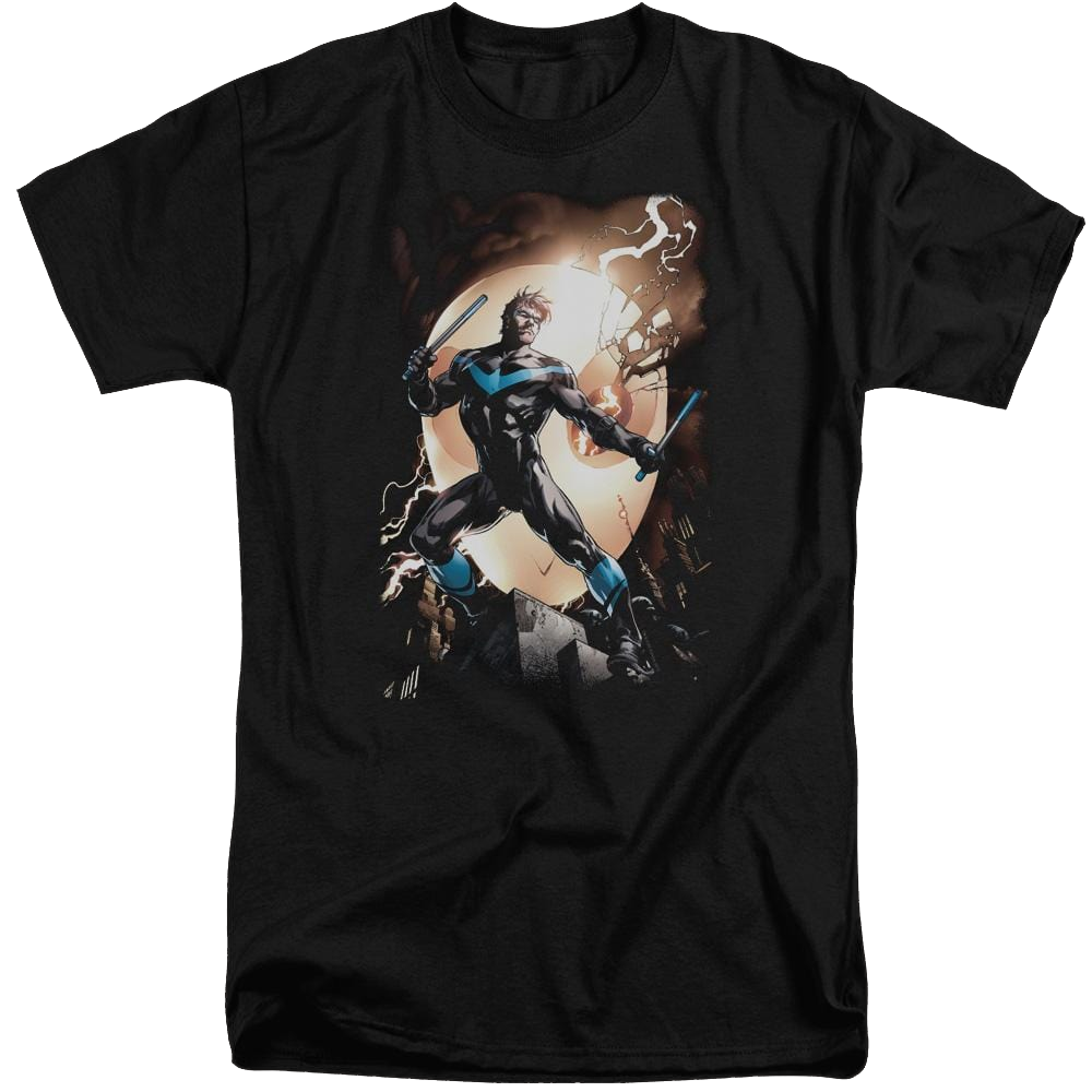 Batman Nightwing Against Owls - Men's Tall Fit T-Shirt Men's Tall Fit T-Shirt Nightwing