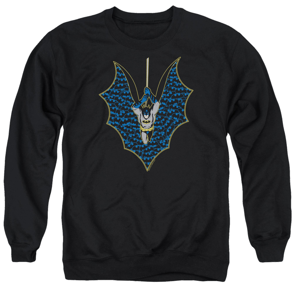 Batman Bat Fill - Men's Crewneck Sweatshirt Men's Crewneck Sweatshirt Batman