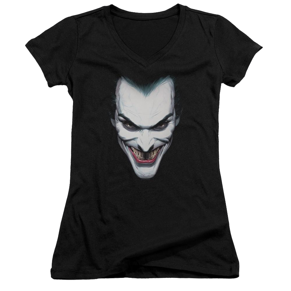Batman Joker Portrait - Juniors V-Neck T-Shirt Juniors V-Neck T-Shirt Joker