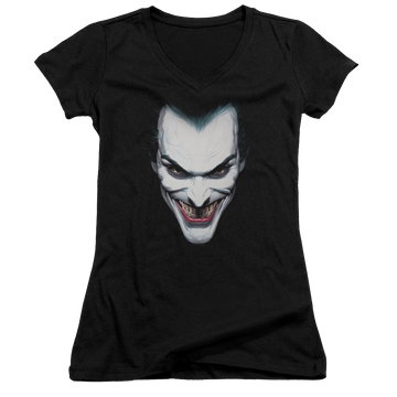 Batman Joker Portrait - Juniors V-Neck T-Shirt Juniors V-Neck T-Shirt Joker