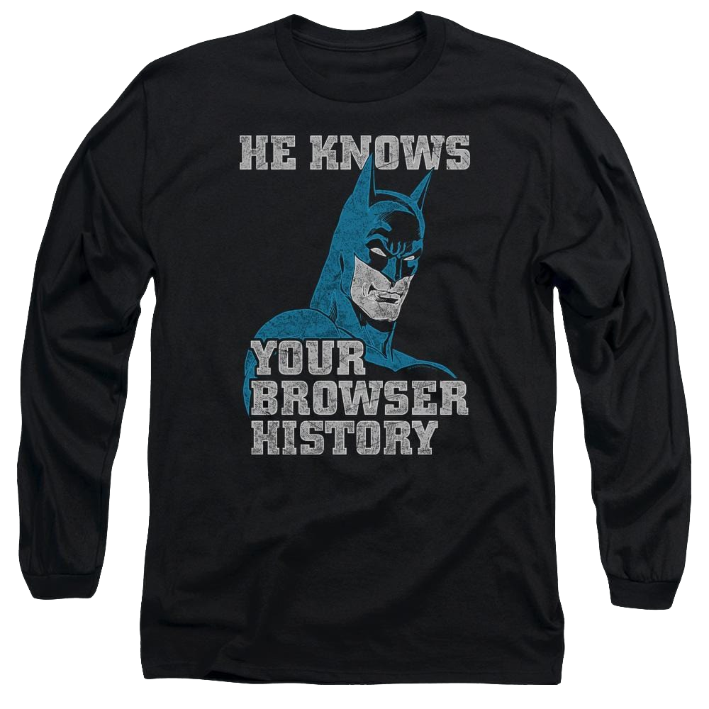 Batman Batman Knows - Men's Long Sleeve T-Shirt Men's Long Sleeve T-Shirt Batman