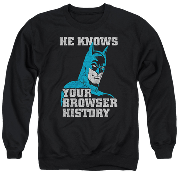 Batman Batman Knows - Men's Crewneck Sweatshirt Men's Crewneck Sweatshirt Batman