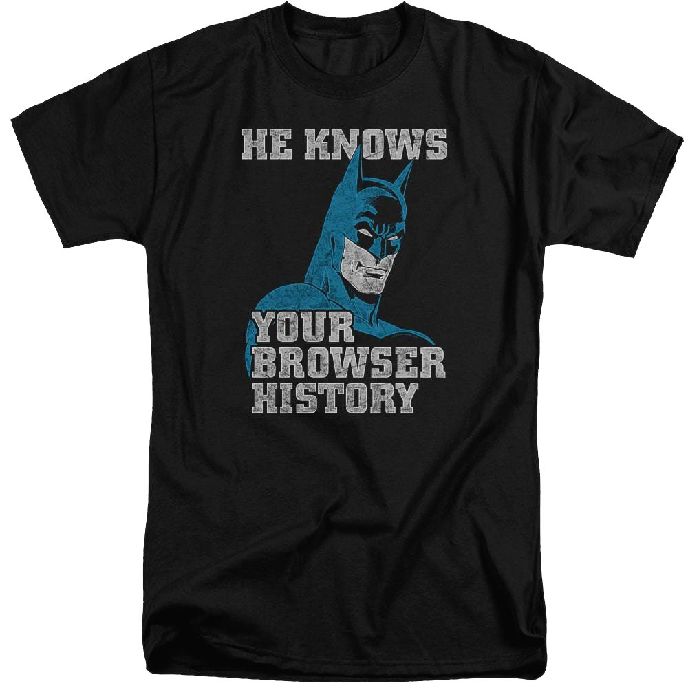 Batman Batman Knows - Men's Tall Fit T-Shirt Men's Tall Fit T-Shirt Batman