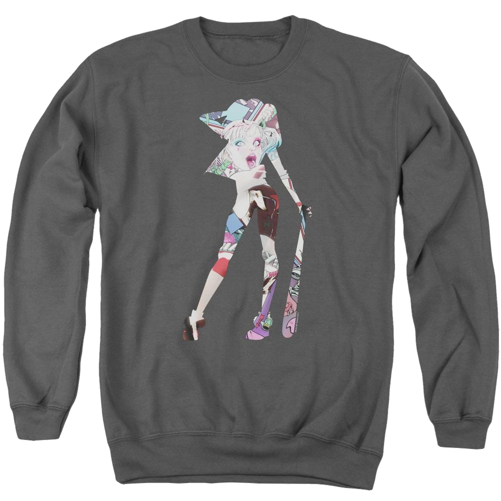 Harley Quinn Scene Inside - Men's Crewneck Sweatshirt Men's Crewneck Sweatshirt Harley Quinn