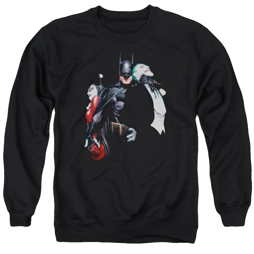 Batman Joker Harley Choke - Men's Crewneck Sweatshirt Men's Crewneck Sweatshirt Harley Quinn