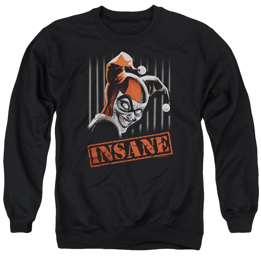 Batman Insane - Men's Crewneck Sweatshirt Men's Crewneck Sweatshirt Harley Quinn