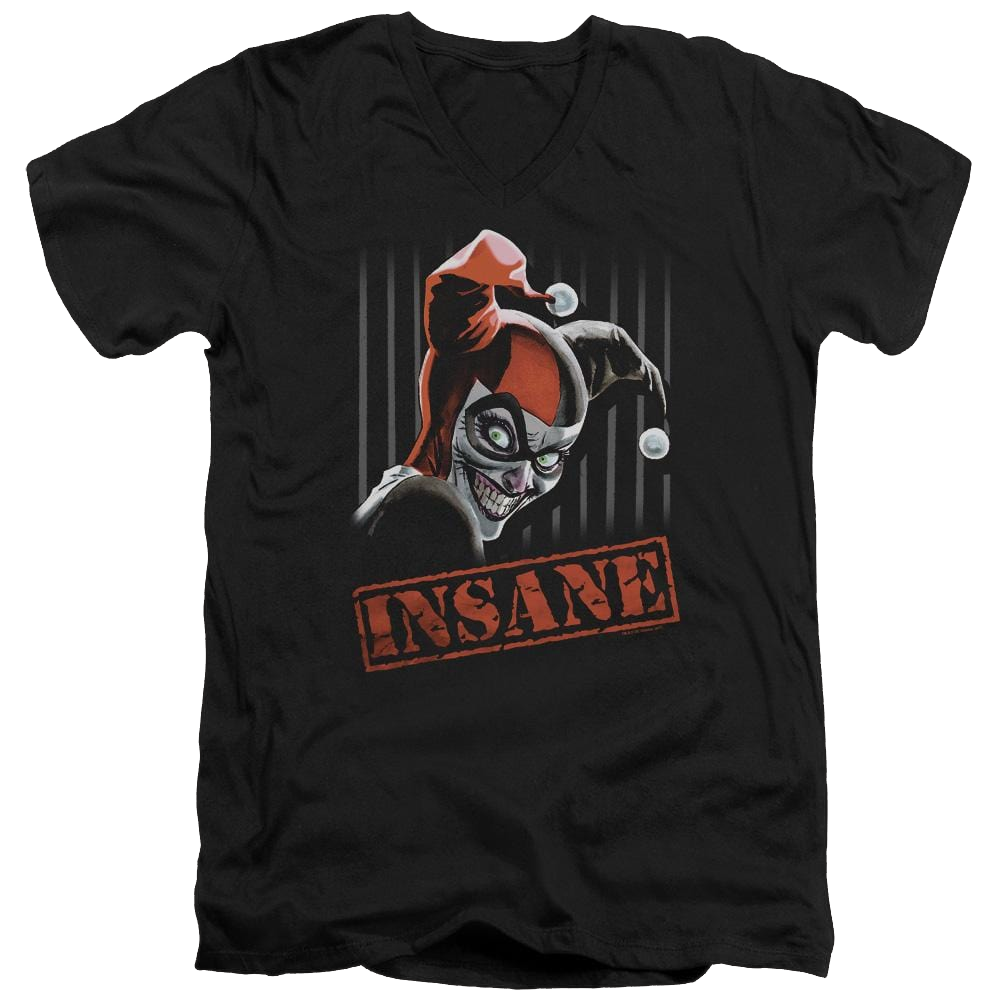 Batman Insane - Men's V-Neck T-Shirt Men's V-Neck T-Shirt Harley Quinn