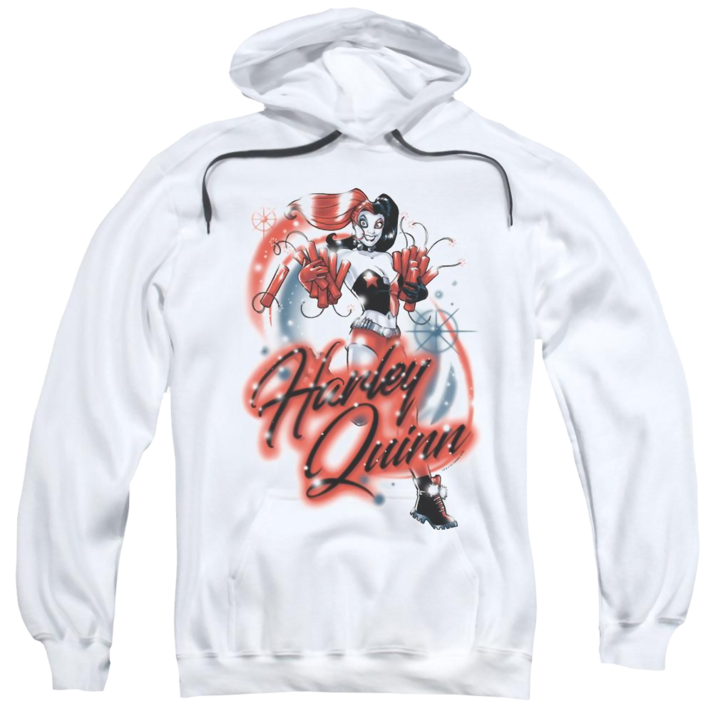 Batman Harley Airbrush - Pullover Hoodie Pullover Hoodie Harley Quinn