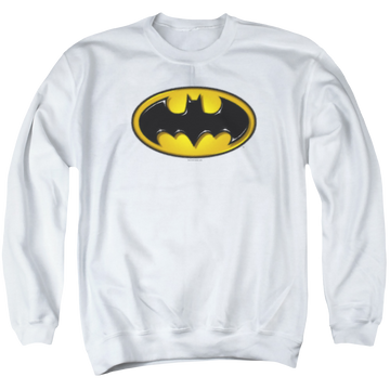 Batman Airbrush Bat Symbol - Men's Crewneck Sweatshirt Men's Crewneck Sweatshirt Batman