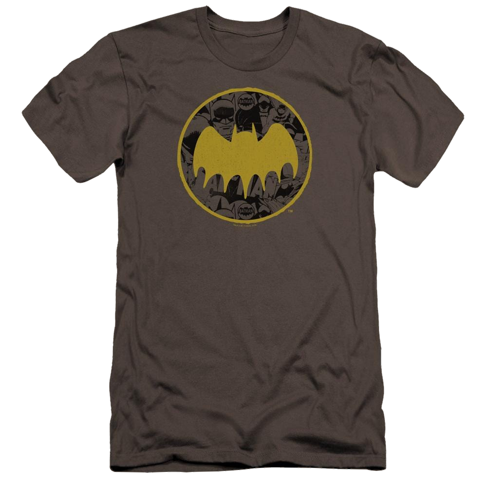 Batman Vintage Symbol Collage - Men's Premium Slim Fit T-Shirt Men's Premium Slim Fit T-Shirt Batman