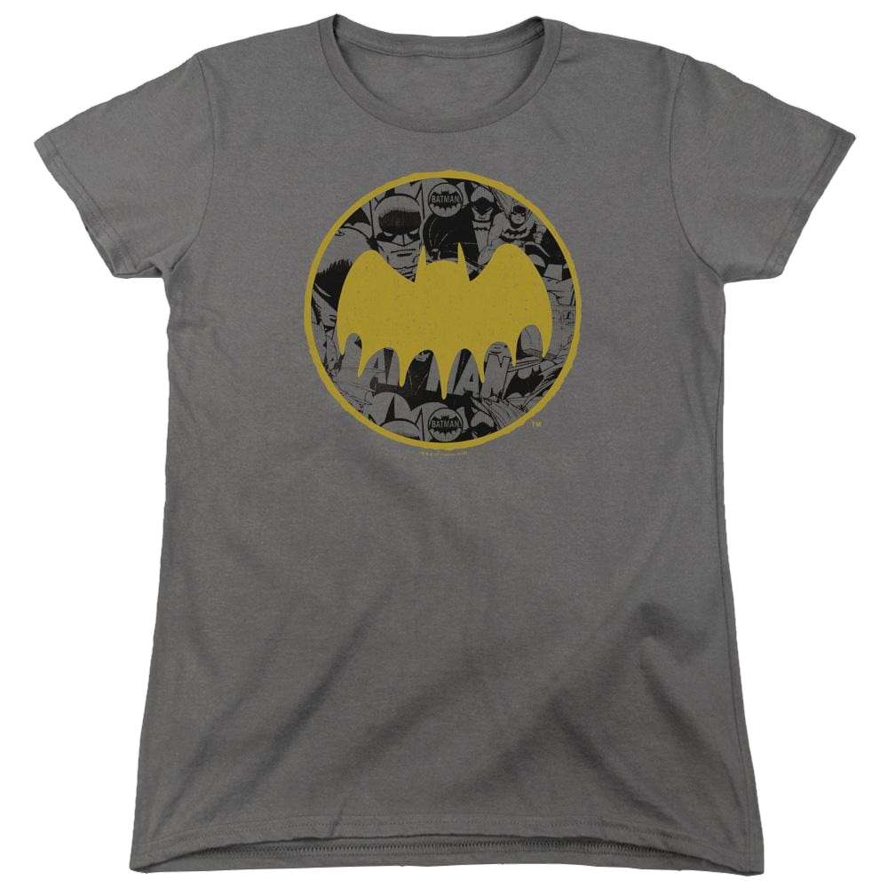 Batman Vintage Symbol Collage - Women's T-Shirt Women's T-Shirt Batman