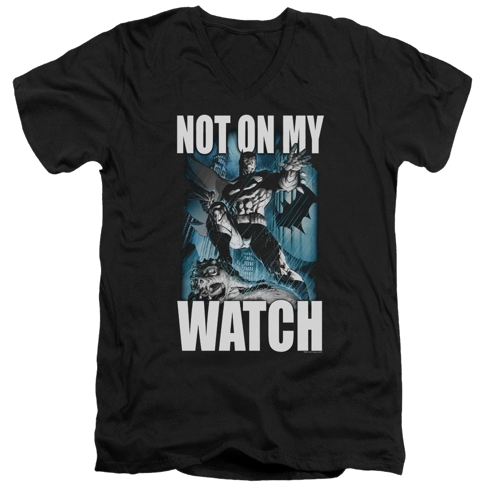 Batman Not On My Watch - Men's V-Neck T-Shirt Men's V-Neck T-Shirt Batman