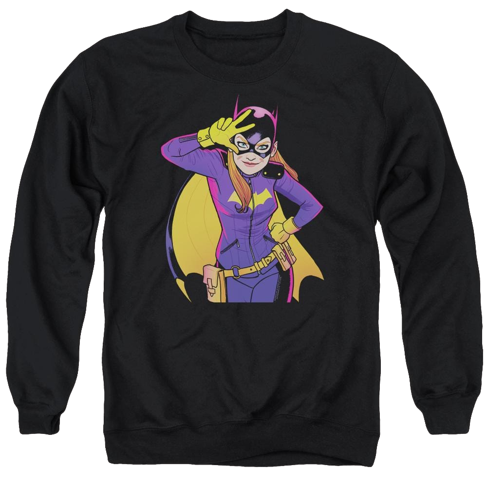 Batman Batgirl Moves - Men's Crewneck Sweatshirt Men's Crewneck Sweatshirt Batman