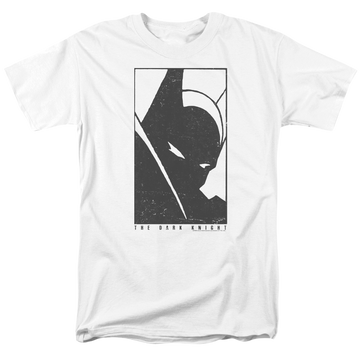 White men's regular fit t-shirt with Batman An Icon graphic