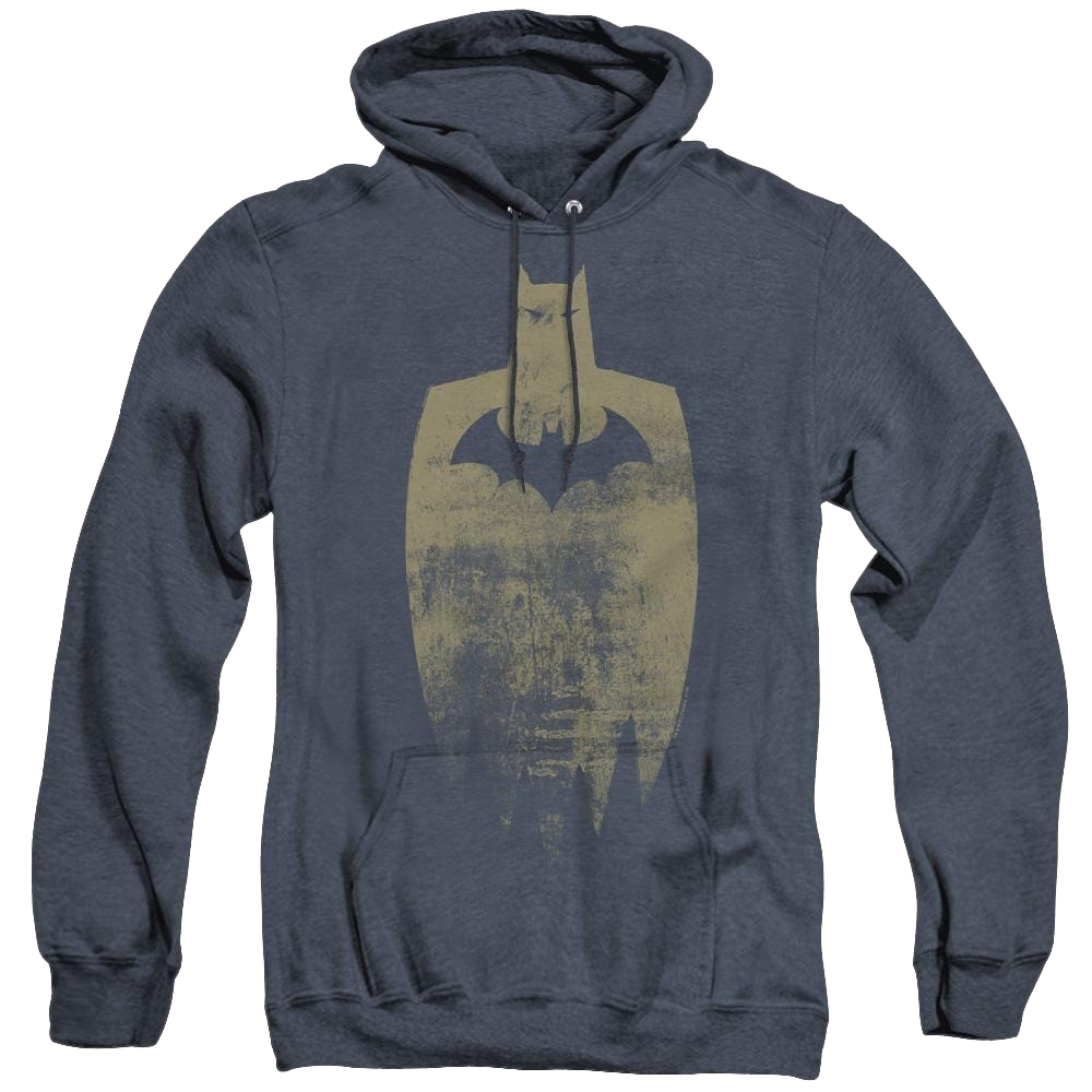 Dc Batman Gold Silhouette - Heather Pullover Hoodie Heather Pullover Hoodie Batman