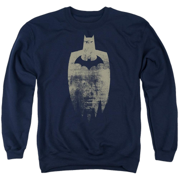 Batman Gold Silhouette - Men's Crewneck Sweatshirt Men's Crewneck Sweatshirt Batman
