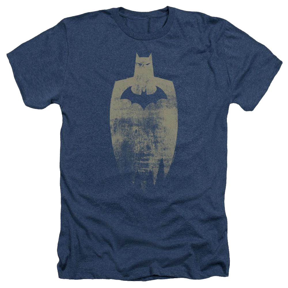 Batman Gold Silhouette - Men's Heather T-Shirt Men's Heather T-Shirt Batman