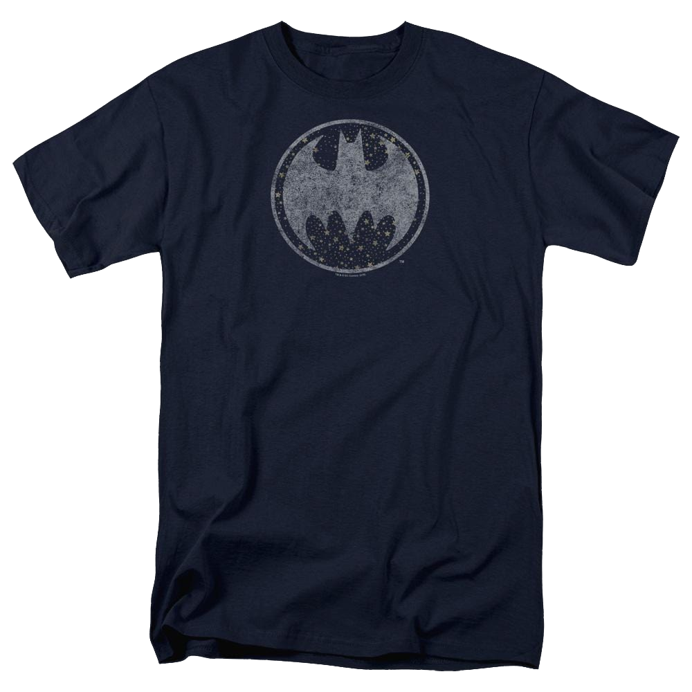 Batman Starry Night Shield - Men's Regular Fit T-Shirt Men's Regular Fit T-Shirt Batman