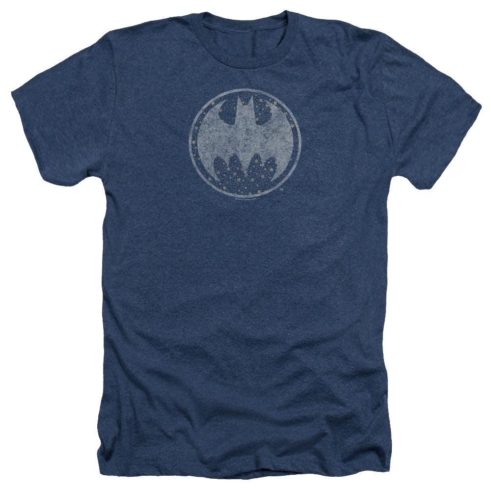 Batman Starry Night Shield - Men's Heather T-Shirt Men's Heather T-Shirt Batman