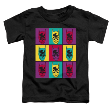 Black toddler t-shirt with Dc Batman Warhol Batman graphic