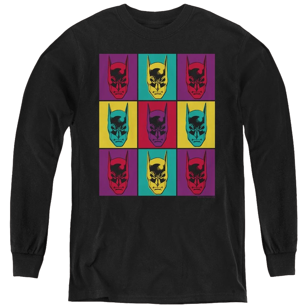 Dc Batman Warhol Batman - Youth Long Sleeve T-Shirt Youth Long Sleeve T-Shirt Batman