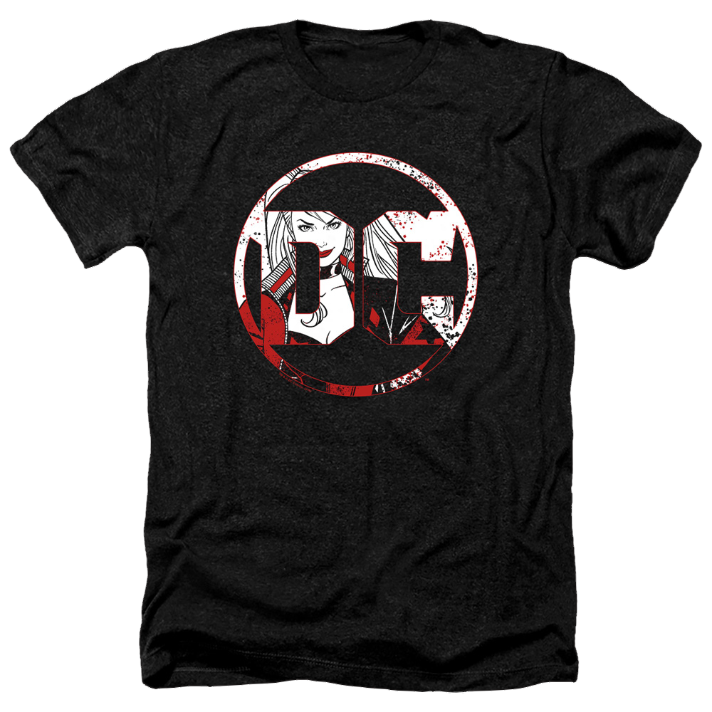 Harley Quinn Dc Logo Harley - Men's Heather T-Shirt Men's Heather T-Shirt Harley Quinn