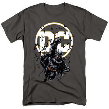 Charcoal men's regular fit t-shirt with Dc Batman Batman Dc graphic