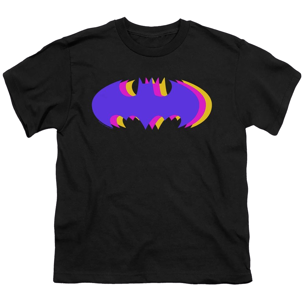 Dc Batman Tri Colored Symbol - Youth T-Shirt Youth T-Shirt (Ages 8-12) Batman