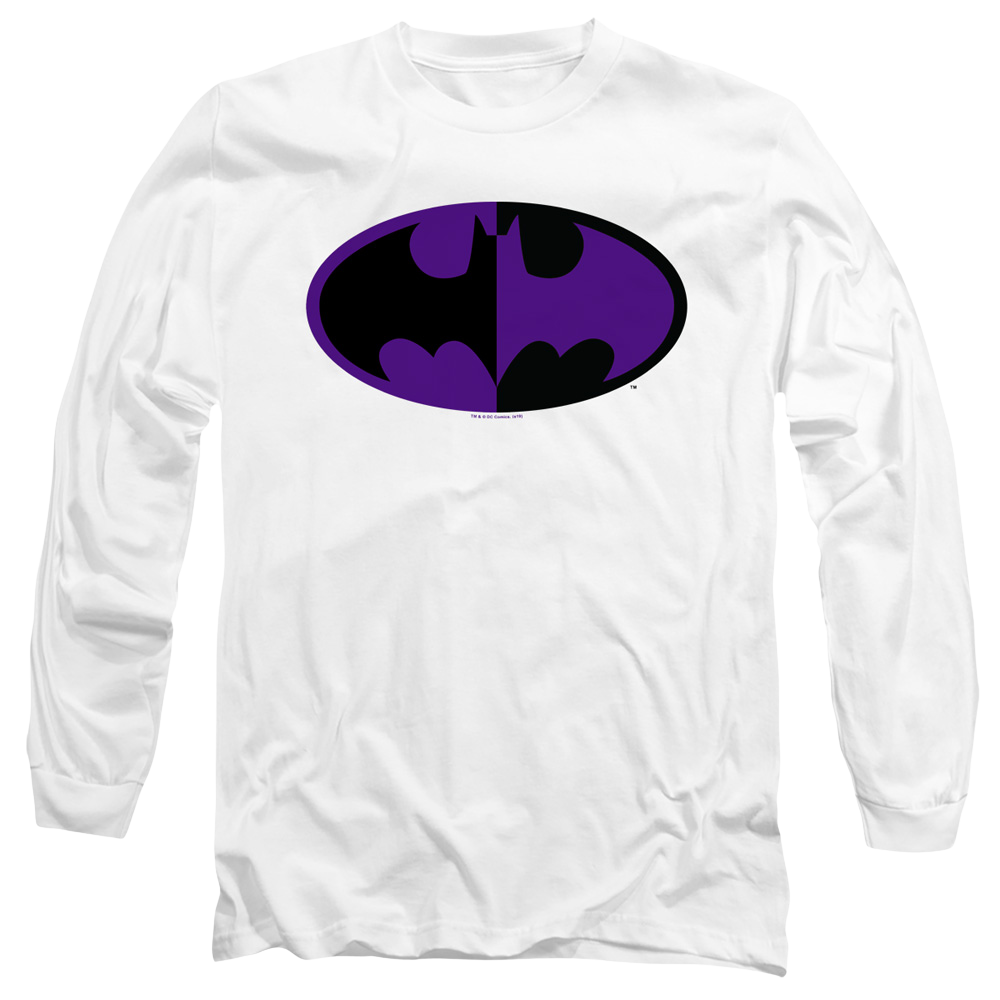 Dc Batman Split Symbol - Men's Long Sleeve T-Shirt Men's Long Sleeve T-Shirt Batman