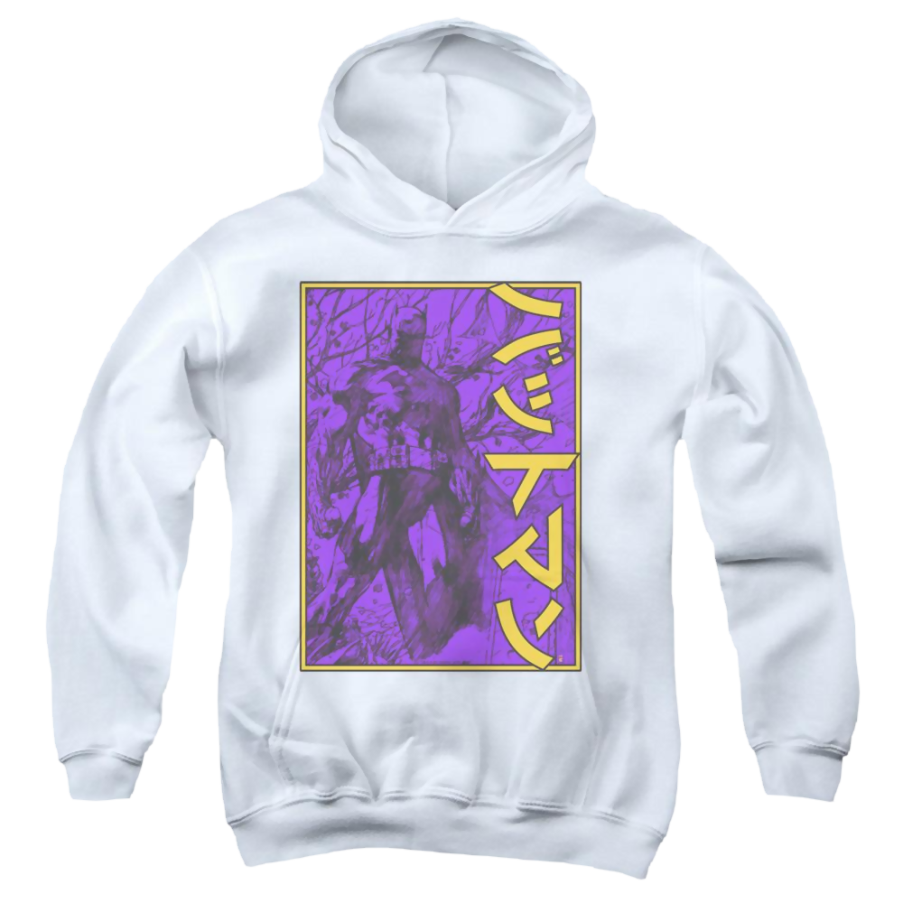 Dc Batman Big Framed Kanji - Youth Hoodie Youth Hoodie (Ages 8-12) Batman
