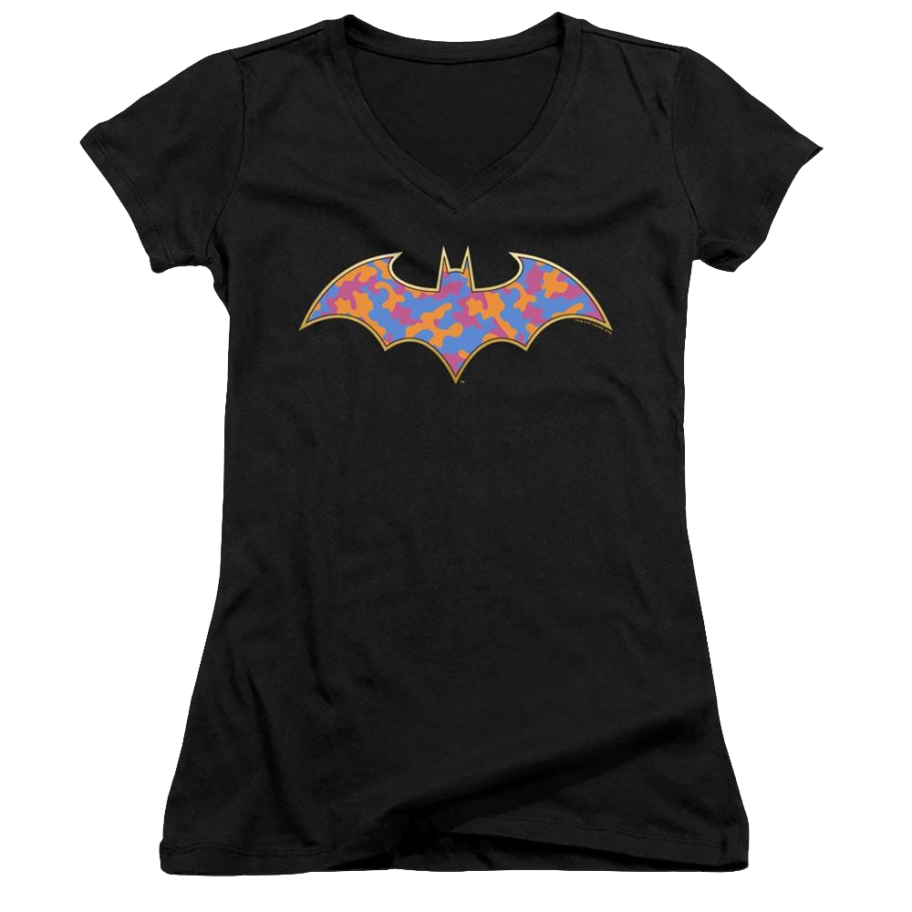 Dc Batman Gold Camo - Juniors V-Neck T-Shirt Juniors V-Neck T-Shirt Batman