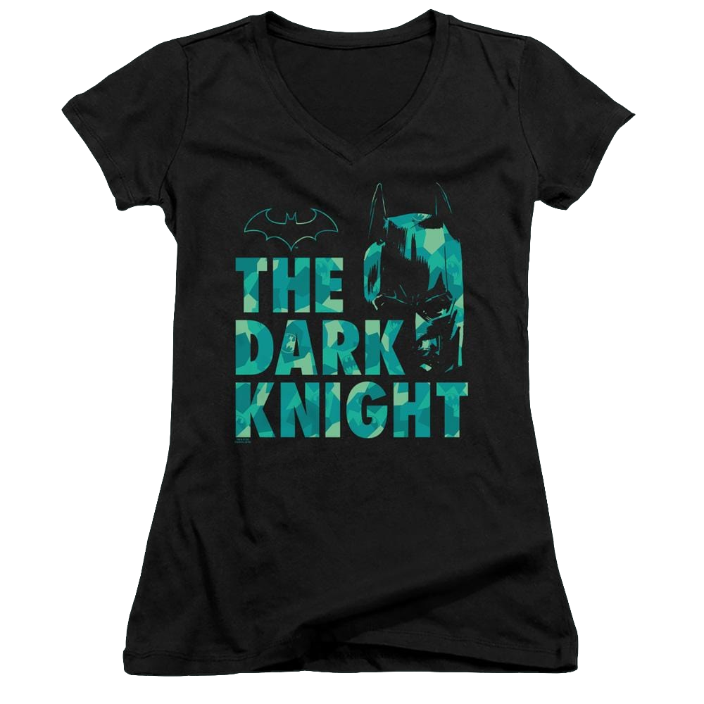 Dc Batman Cutting Pattern - Juniors V-Neck T-Shirt Juniors V-Neck T-Shirt Batman