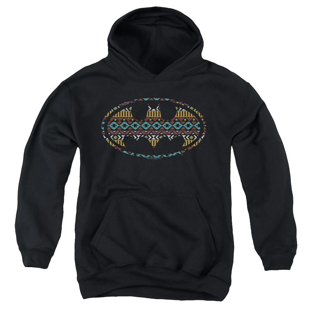 Dc Batman Aztec Fill - Youth Hoodie Youth Hoodie (Ages 8-12) Batman