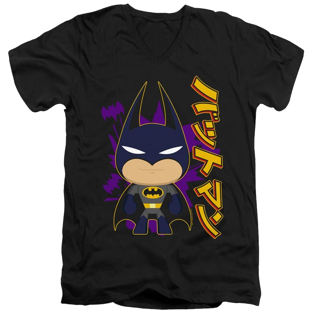 Dc Batman Cute Kanji - Men's V-Neck T-Shirt Men's V-Neck T-Shirt Batman