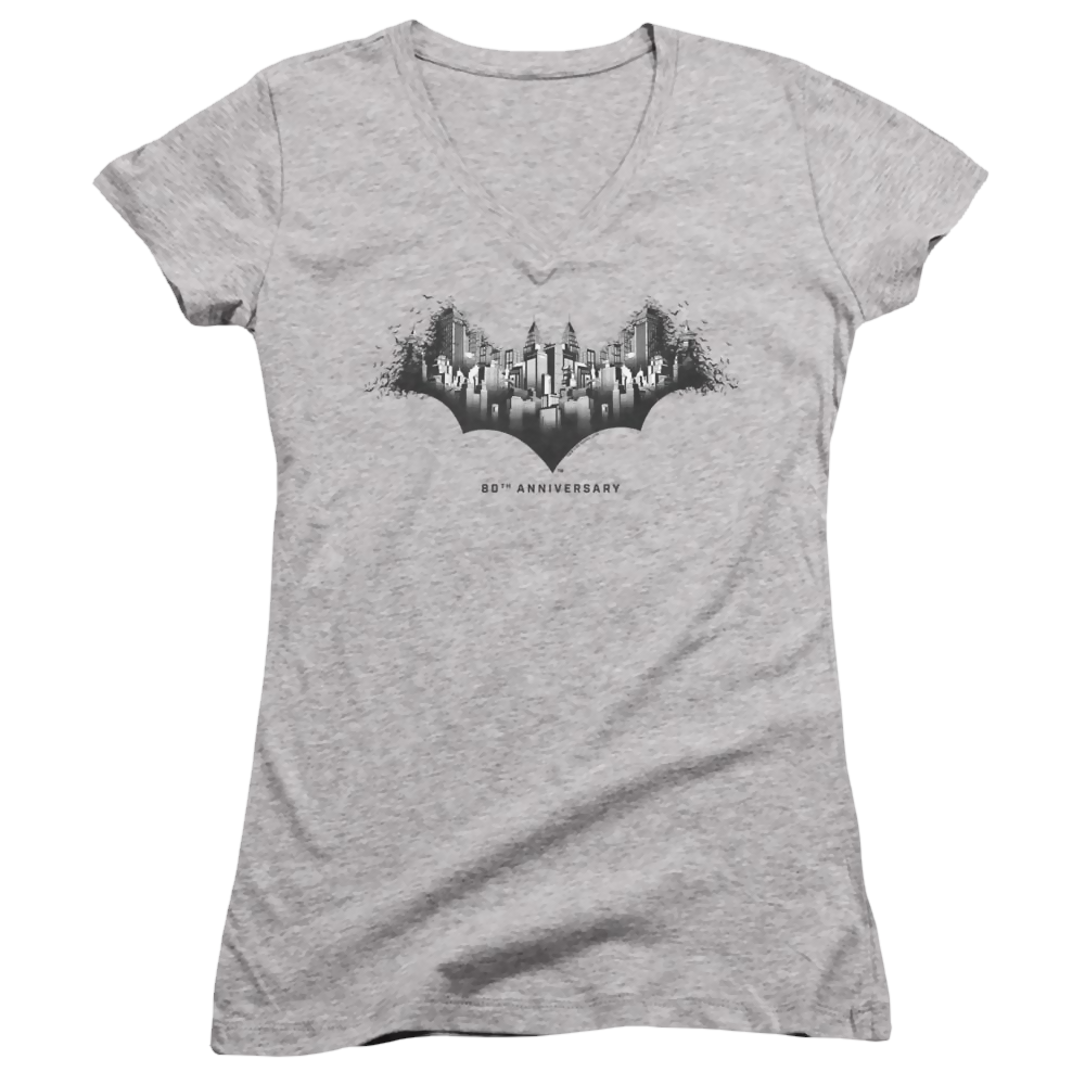 Dc Batman Gotham Shield - Juniors V-Neck T-Shirt Juniors V-Neck T-Shirt Batman