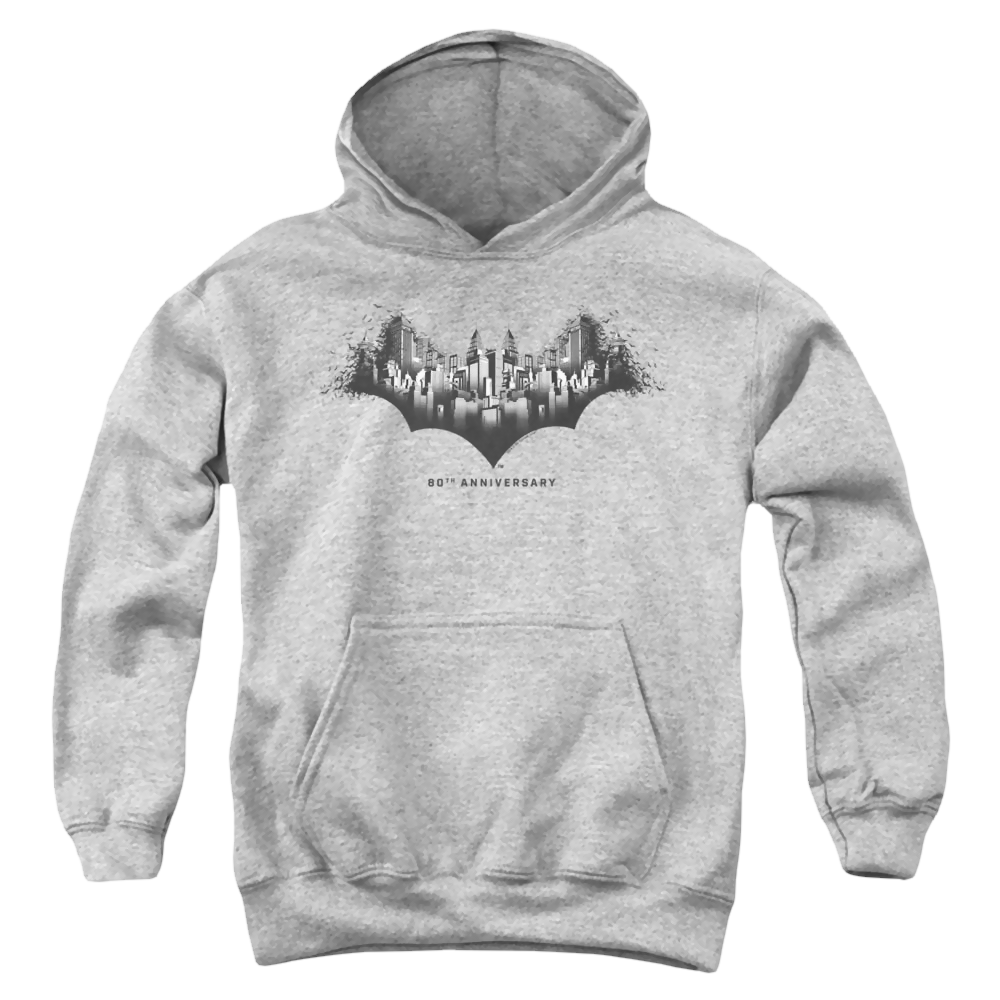 Dc Batman Gotham Shield - Youth Hoodie Youth Hoodie (Ages 8-12) Batman