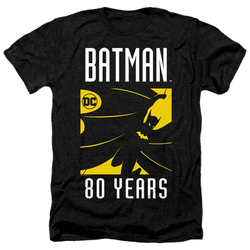 Charcoal men's heather t-shirt with DC Batman Silhouette graphic
