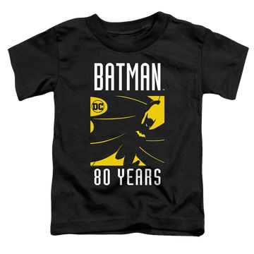 Black toddler t-shirt with Dc Batman Silhouette graphic