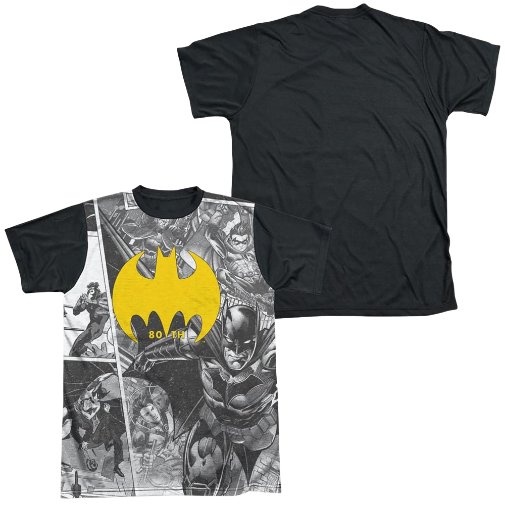 DC Batman Collage - Men's Black Back T-Shirt Men's Black Back T-Shirt Batman
