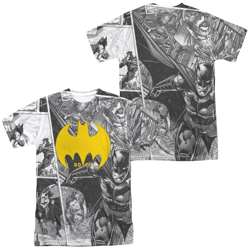 DC Batman Collage (Front/Back Print) - Men's All-Over Print T-Shirt Men's All-Over Print T-Shirt Batman