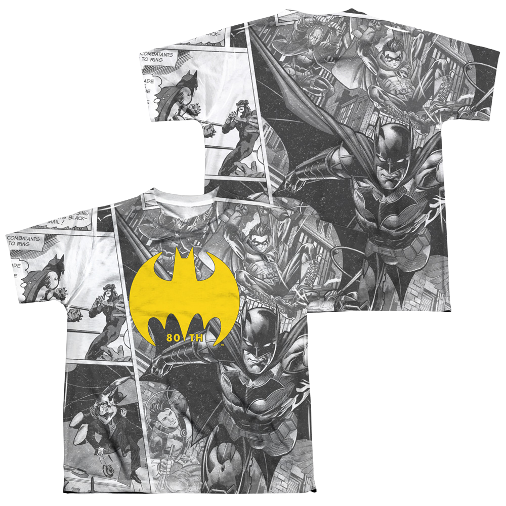 DC Batman Collage (Front/Back Print) - Youth All-Over Print T-Shirt Youth All-Over Print T-Shirt (Ages 8-12) Batman
