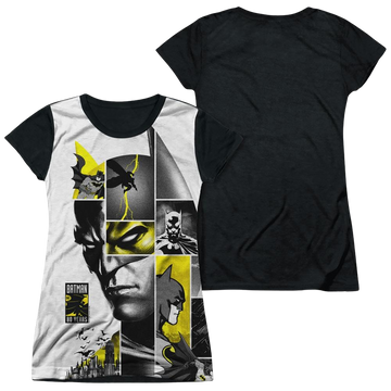 DC Batman 80Th Panels juniors black back t-shirt