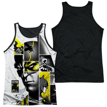 DC Batman 80Th Panels men's black back tank