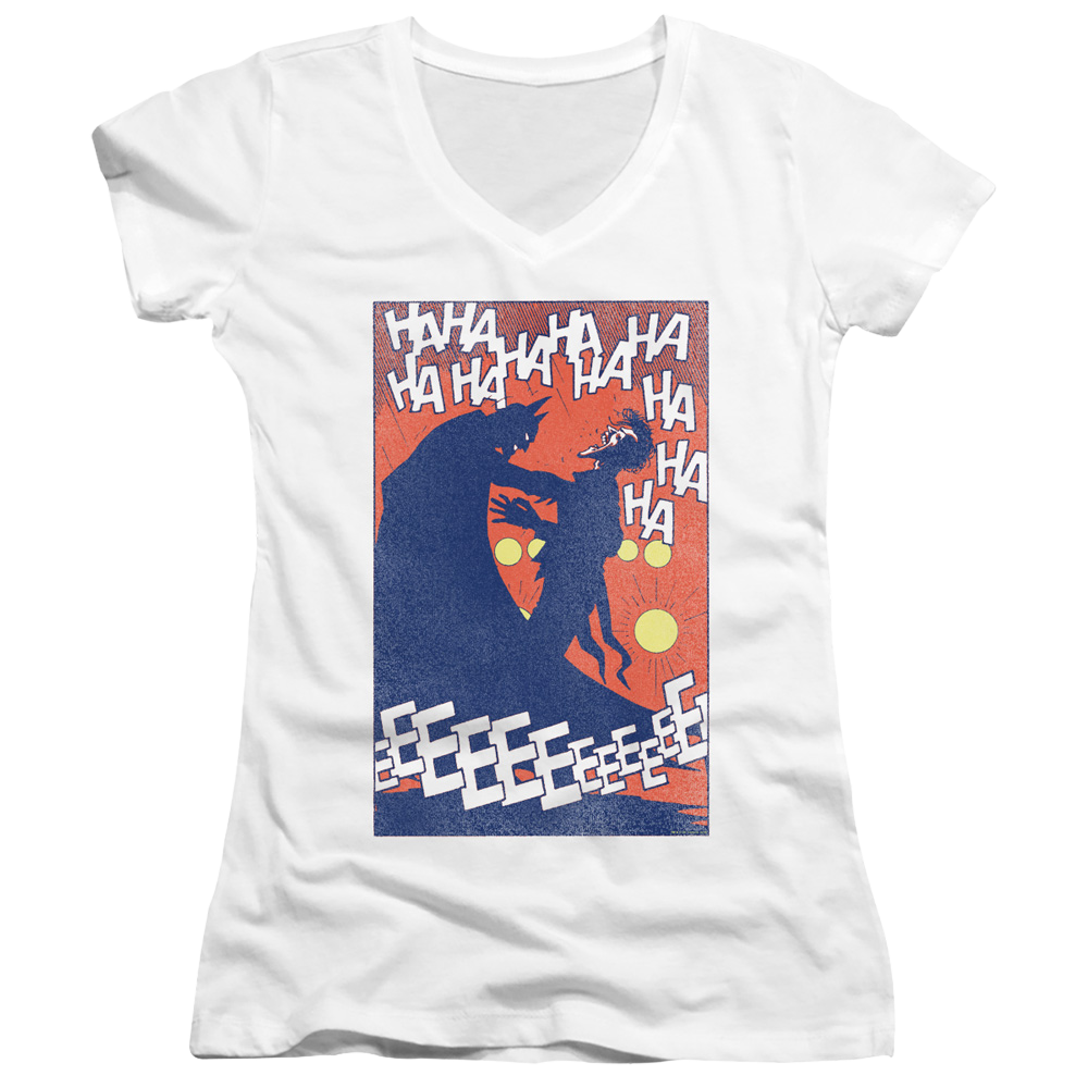 Joker, The Punchline - Juniors V-Neck T-Shirt Juniors V-Neck T-Shirt Joker