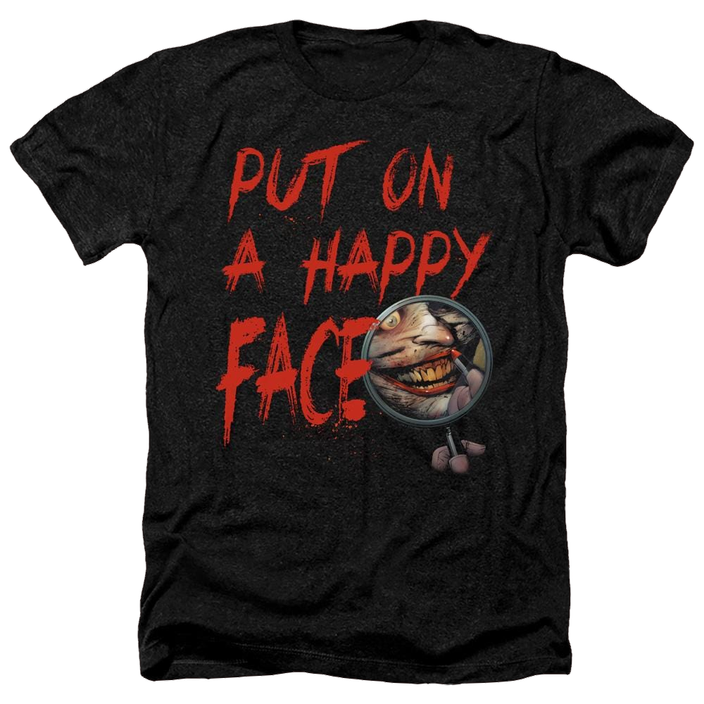 Joker, The Happy Face - Men's Heather T-Shirt Men's Heather T-Shirt Joker