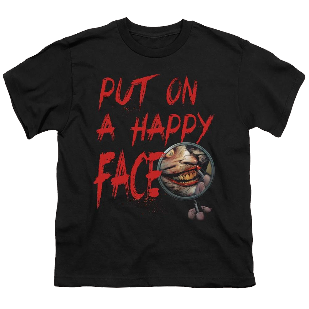 Joker, The Happy Face - Youth T-Shirt Youth T-Shirt (Ages 8-12) Joker
