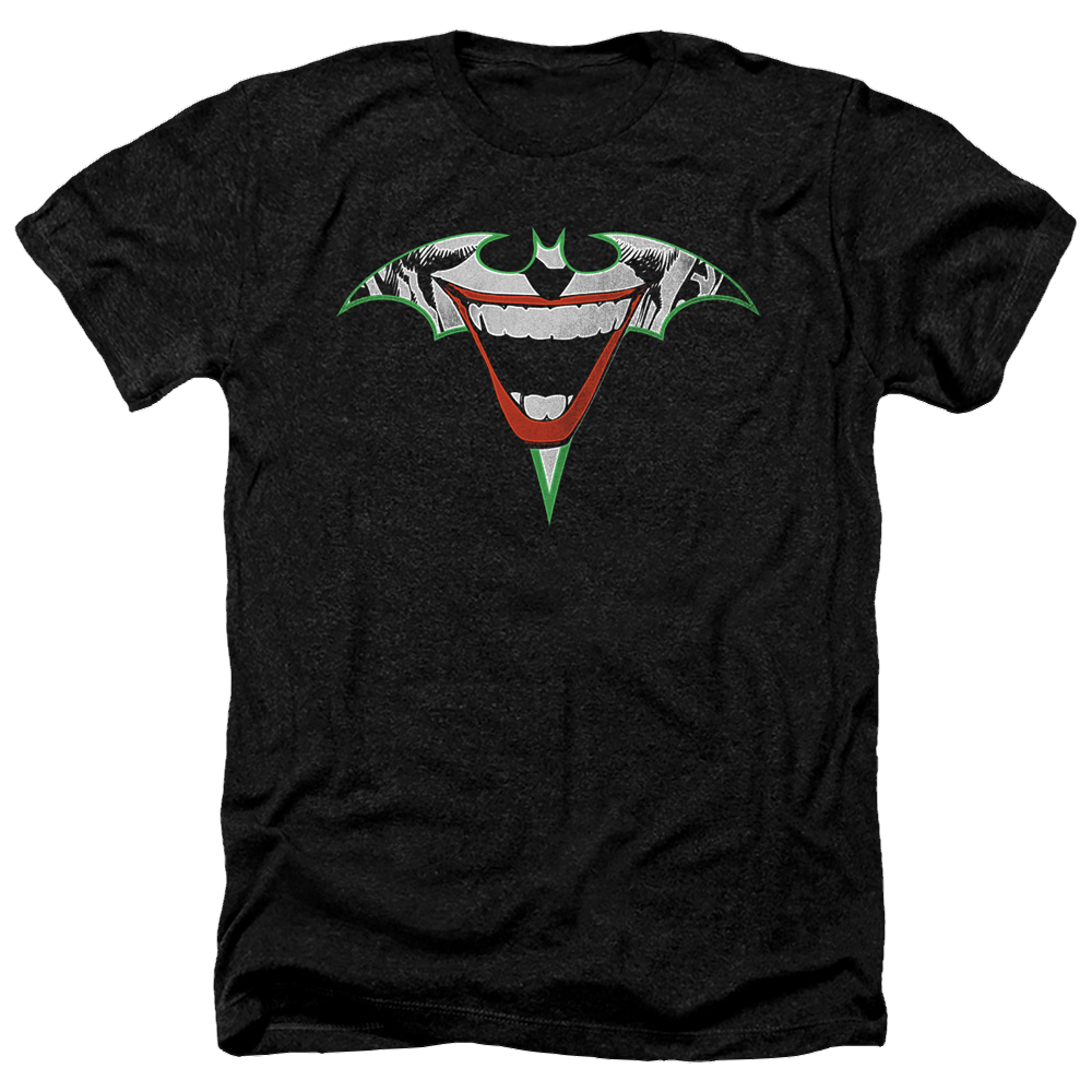Joker, The Joker Bat Logo - Men's Heather T-Shirt Men's Heather T-Shirt Joker