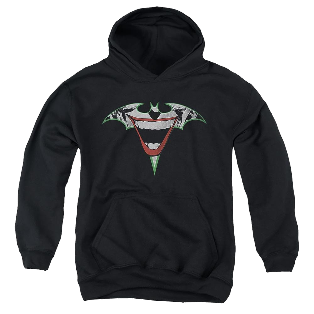 Joker, The Joker Bat Logo - Youth Hoodie Youth Hoodie (Ages 8-12) Joker
