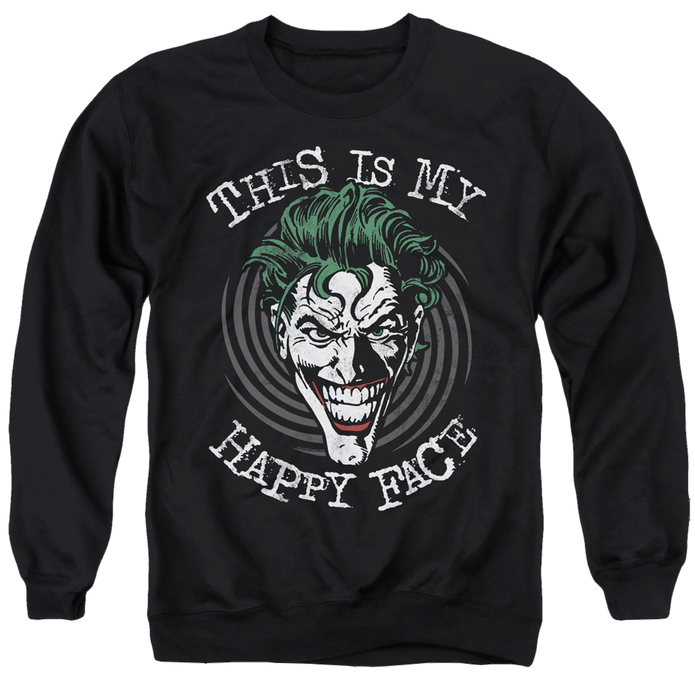 Joker, The Maniacal Spiral - Men's Crewneck Sweatshirt Men's Crewneck Sweatshirt Joker