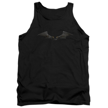 Black men's tank with The Batman (2022) Chest Logo graphic